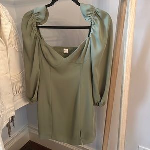 Wilfred mini green dress- only worn once